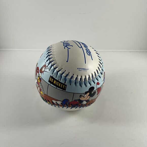 VTG Walt Disney World Fotoball Softball Signed Baseball In Glove Locker Protect - Picture 5 of 8
